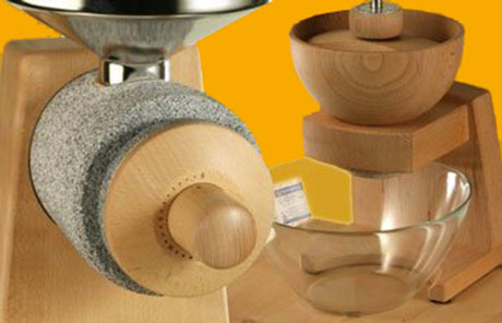 Hand grain mills for at home and on the road - manual operation