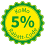 5% Rabatt für KoMo Getreidemühlen, Flocker und Mixer mit Rabattcode
