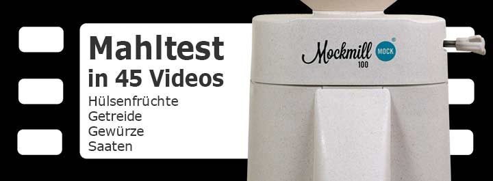 Grinding test with the Mockmill 100 in 45 videos